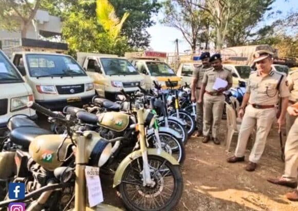 Belagavi Police Crack Inter-State Theft Ring: 21 Vehicles Recovered