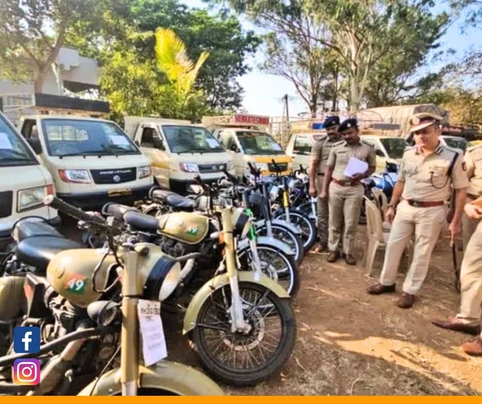 Belagavi Police Crack Inter-State Theft Ring: 21 Vehicles Recovered